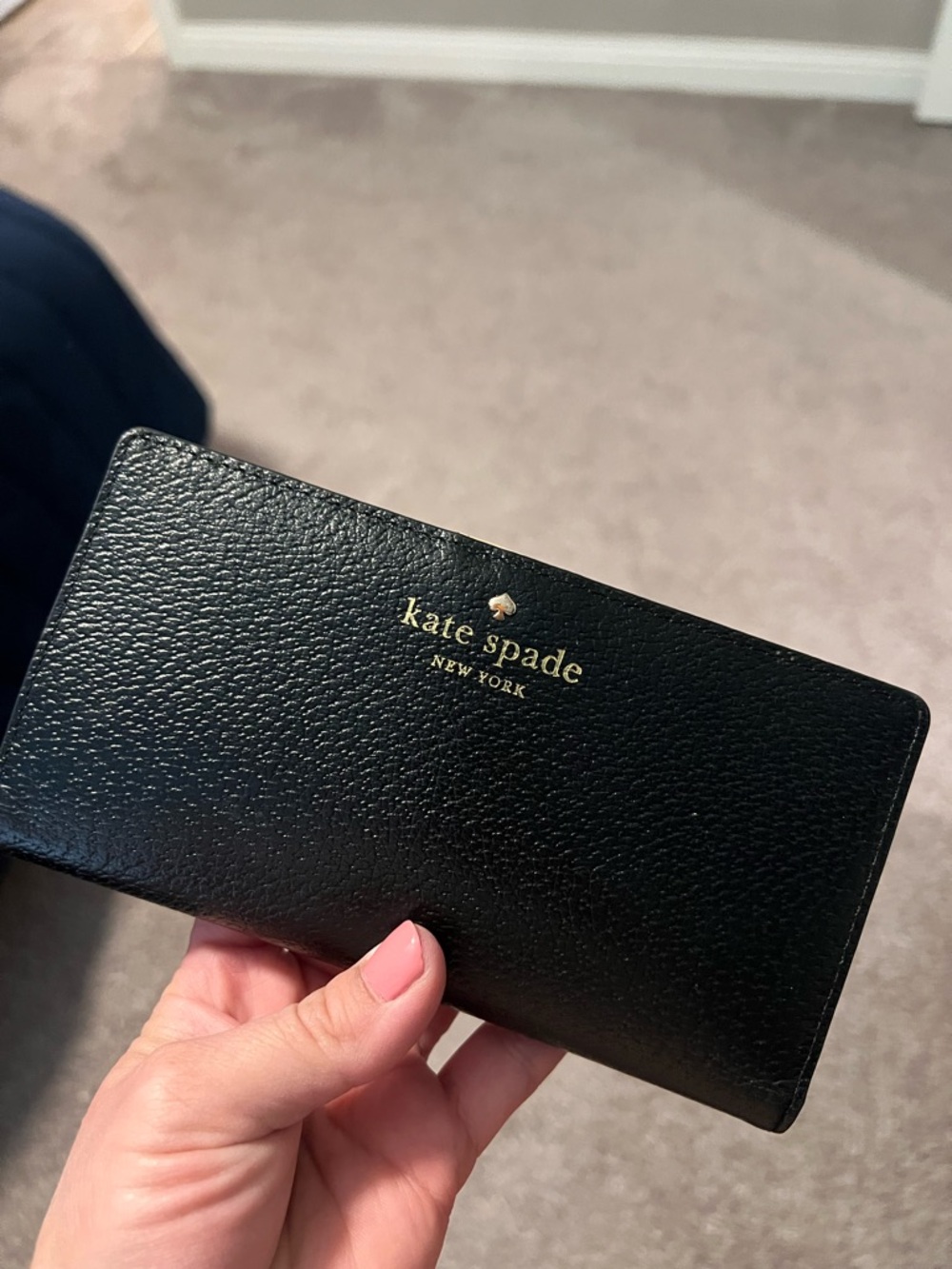 Kate Spade Black Leather Wallet